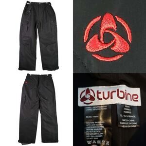 Turbine Ski Snow Pants Men’s Size XL Black Waterproof Insulated Cargo Snowboard